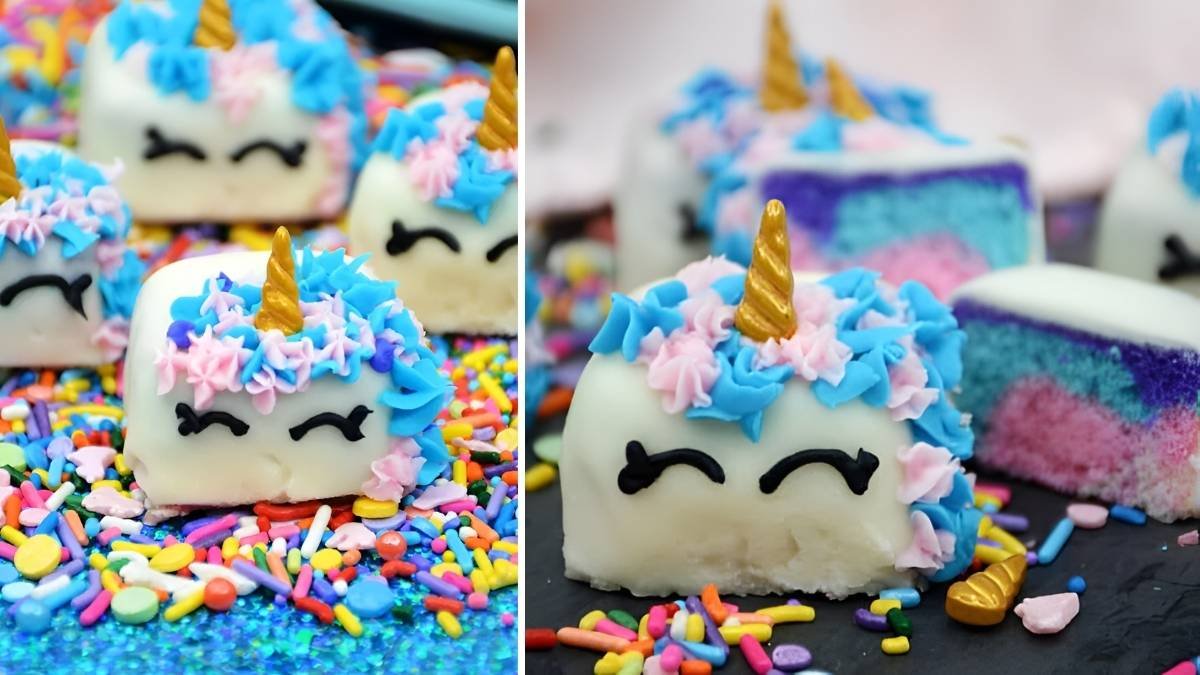 Magical Unicorn Petit Fours Recipe
